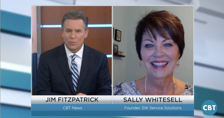 Screen shot of Sally Whitesell on CBT News