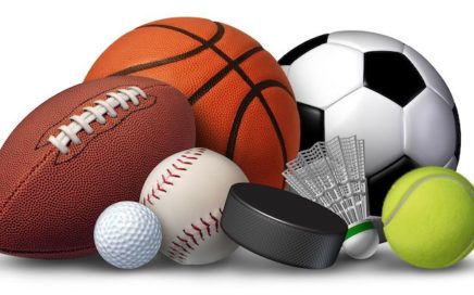 Various sports balls and equipment