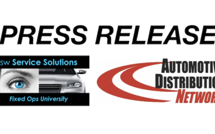 Press release image with sw Service Solutions logo and Automotive Distribution Network logo
