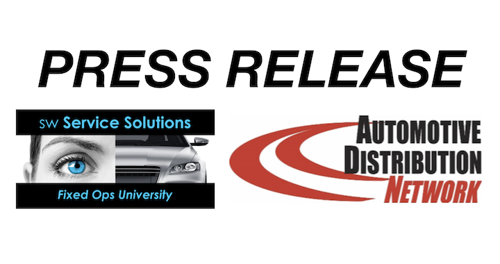 Press release image with sw Service Solutions logo and Automotive Distribution Network logo