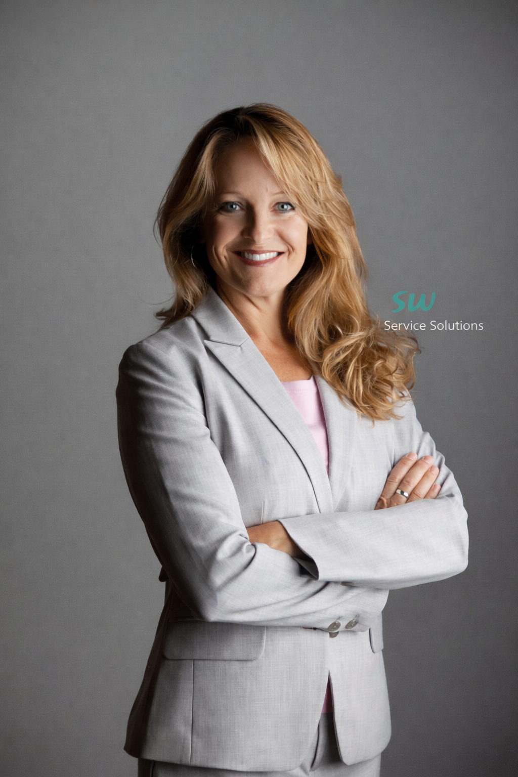 Professional woman in business attire